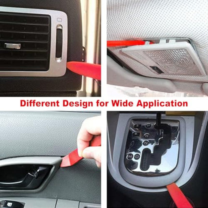 Car Clip Pliers, Panel Clip Removal Tool, Auto Clip Removal Pliers with 4Pcs Auto Trim Removal Tool Kit for Automotive Plastic Fasteners Damage-Free Interior & Exterior Disassembly Tool