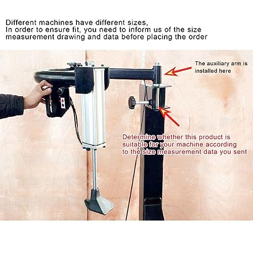 Tire Changer Machine Auxiliary Arm, Professional Left Auxiliary Arm Wheel Repair Assist Elbow Accessories Arm, Shaft Size 120X36mm, Black