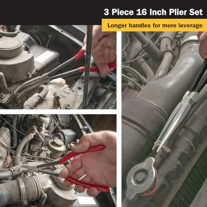 Titan 60787 3-Piece 16-Inch Long Nose Pliers Set - style: 3-Piece 16-Inch Set