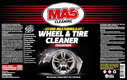MA5X Wheel and Tire Cleaner | Concentrated, Brake Dust Remover | Rim Cleaner | Gallon Refill | Pack of 1 - size: Gallon (Pack of 1)