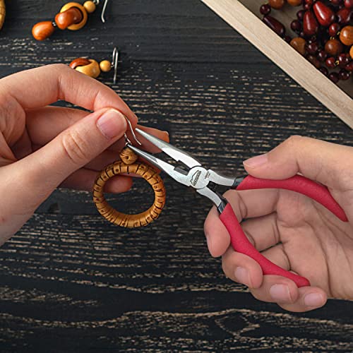 Needle Nose Pliers, 5 Inch, 10 Pack, Jewelry Making Tools | Small Needle Nose Pliers for Cutting and Bending Wire, Small Pliers for DIY, Crafts, Jewelry Making - color: 10 Pcs