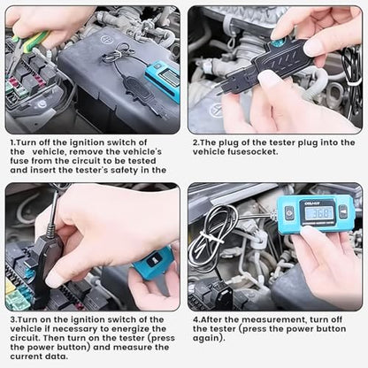 Relay Tester with Battery, Car Fuse Tester, Automotive Circuit Fault Probe Tester, Power Circuit Probe Testers, High-Precision Current Probe Testers, Circuit Testers Automotive with Test Light