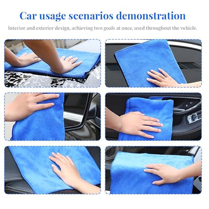 9PCS Car Glass Polishing Kit, Vehicle Windscreen Scratch Remover Set with 100g Cerium Oxide Powder Felt Buffing Pad, Automotive Glass Window Scratch Repair Kit, Universal Fit