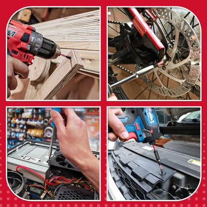 Geinxurn 30 Pieces T7 Impact Tough Magnetic Screwdriver Bit Set, 2 In. #7 Torx Head power Bit Set, S2 Alloy Steel T7 Star Bit - size: 2"-30PCS, style: T7
