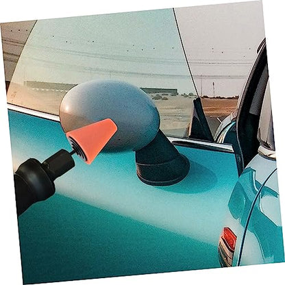 4sets Auto Wheel Polishing Sponge Pads Cone Shaped Buffing Tools for Car Waxing Polishing Sealing for Hard to Reach Areas Durable Multi Color Wheels Care Kit 3pcs*4