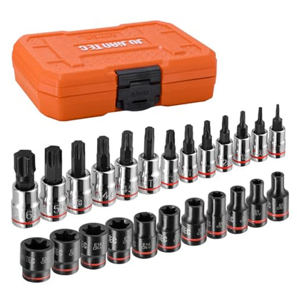 25-Piece Torx Bit Socket & External Torx Socket Set - style: Torx Bit Socket & E-Torx Socket Set