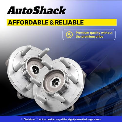 AutoShack Front & Rear Wheel Bearing and Hub Repair for Jeep & Dodge, Patriot 2007-2013 Compass 2007-2013 Caliber 2007-2008, AWD 4WD L4 2.0L 2.4L - 5-Lug, Without ABS