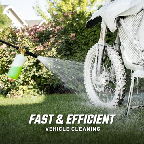 Slick Products Foam Cannon Pro Kit with 64oz Off-Road Wash, Swivel Pressure Washer Gun and 40ft Flex Hose – High-Pressure Foam Cleaning System for Cars, Trucks, ATVs & UTVs