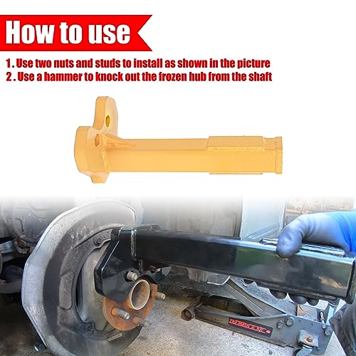 8629 Universal Wheel Bearing Removal Tool, Universally Applicable to All Axle Bolted Wheels(Yellow)
