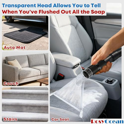 Universal Compatible with All Shop Vacs Extractor Attachment with 2-1/2" & 1-7/8" & 1-1/4" Three Adapters Auto Detailing Vacuum Head Extraction Accessory for Upholstery & Carpet Cleaning - size: Large