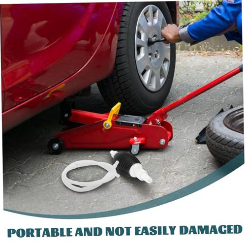 PartyKindom 1.5m Manual Siphon Pump for Fuel Transfer Durable Gas Pump Hose with Tube for Oil Diesel Water Extraction for Automotive Emergency Use
