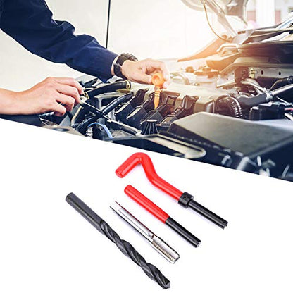 Thread Insert Repair Kit, Premium Stainless Steel M12x1.5 Thread Repair Set for Automotive and Industrial Applications Includes 17Pcs High Strength Inserts