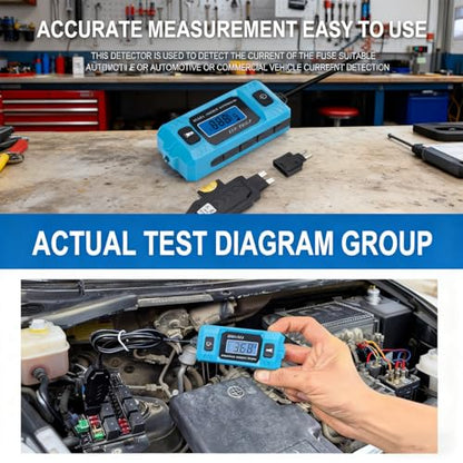 Automotive Circuit Fault Probe Tester, Portable High-Precision Car Fuse Tester, Car Circuit Probe Testers, 20A 48V Wire Tracer with LED Display and Lighting,Automotive Open & Short Finder (1set)