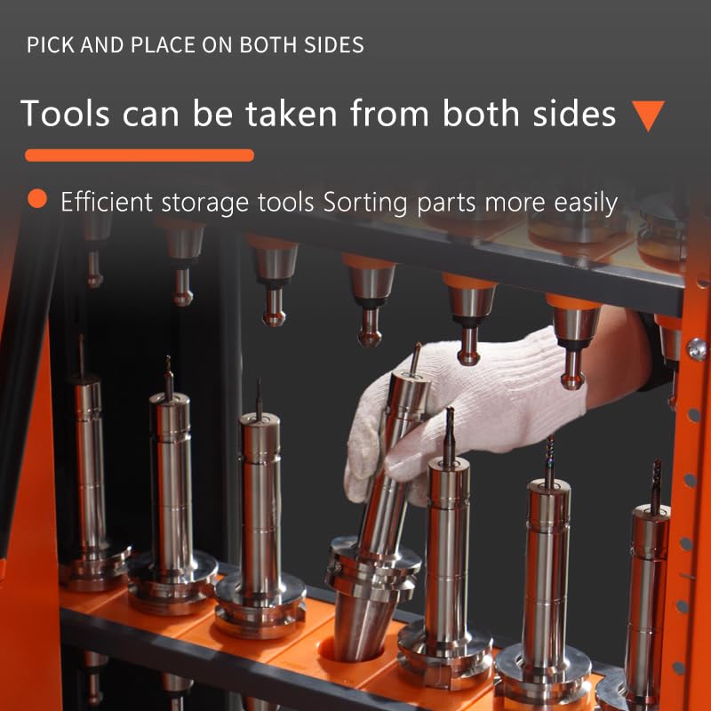 Large Capacity CNC Tool Storage Cabinet, Portable CNC Tool Holder Vertical Drawer Cabinet, CNC Tool Storage Rack Equipment for Warehouses Machining Centers - size: HSK50-96CAP