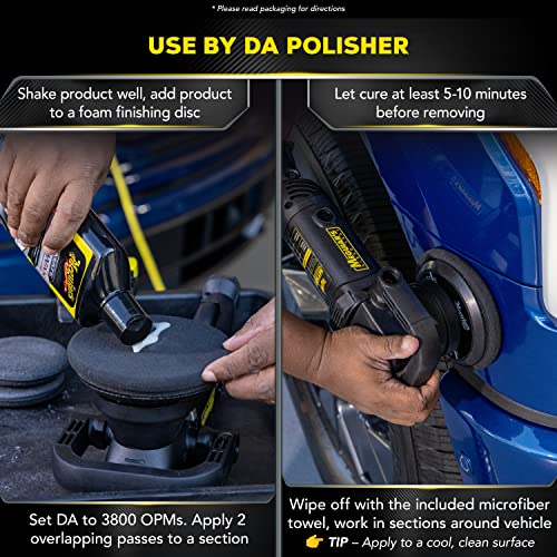Meguiar's Ultimate Liquid Wax, Improved Liquid Car Wax Formula for Durable Protection that Shines, Premium Towel and Applicator Pad Car Accessories Included, 16 Oz Bottle - size: 16 Fl Oz (Pack of 1), style: Liquid Wax
