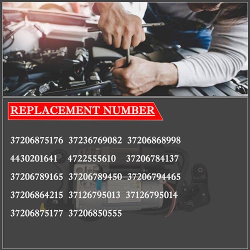 Air Ride Suspension Compressor with Bracket Valve Block and Air Spring Suspension Bags Compatible with BMW X5 F15 X6 F16 2014-2019 37206875177 37206868998 37206850555