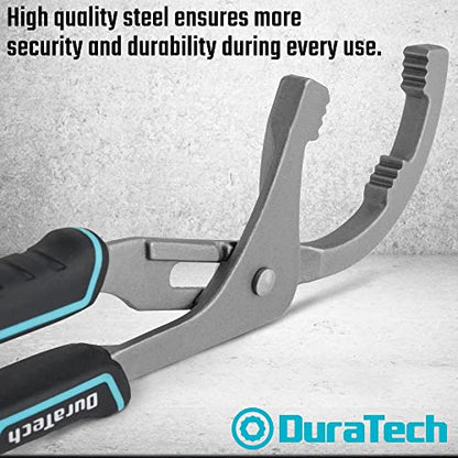 DURATECH Oil Filter Wrench Set, 9" & 12" Oil Filter Removal Tools | Pliers for Cars, Trucks, Motorcycles