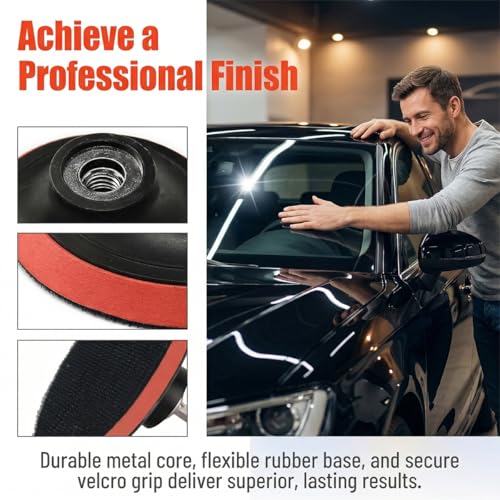 Car Glass Polishing Kit, 7PCS Multifunctional Windscreen Glass Deep Scratch Remover Polish Pad with 100g Polish Powder, Auto Windshield Polishing Kit, Universal for Vehicles - size: 7PC