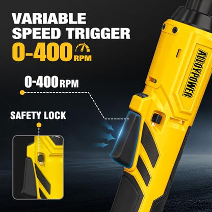 1/2'' Brushless Impact Wrench 516 ft-lbs(700 Nm) and 3/8'' Cordless Ratchet Wrench 44 ft-lbs (60 Nm),20V Wrench Combo Set, with Variable Speed, LED Light, 4.0Ah &2.0Ah Battery, Charger