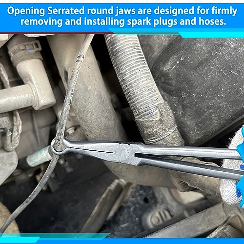 SPEEDWOX Long Reach Hose Grip Pliers - 11 Inch Spark Plug Removal Pliers, Hose Clamp Tool - style: 279mm