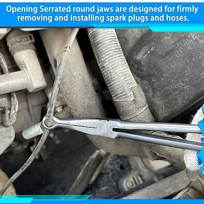 SPEEDWOX Long Reach Hose Grip Pliers - 11 Inch Spark Plug Removal Pliers, Hose Clamp Tool - style: 279mm