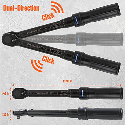 3/8" Drive 35-200 in-lb Click Tech Torque Wrench - size: 3/8" DR. 35-200 in-lb