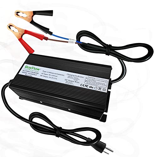 24V 15A LiFePO4 Battery Charger, RoyPow 24V Lithium LiFePO4 Battery Charger 29.2V Lithium Battery Chargers, 15A Smart Battery Maintainer, Designed for 24V LiFePO4 Deep Cycle Rechargeable Batteries