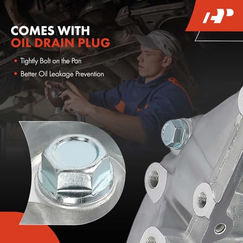 A-Premium Engine Oil Pan Sump with Drain Plug | Compatible with Honda Civic 2006 2007 2008 2009 2010 2011 1.8L, Reliable Oil Storage, Perfect Seal