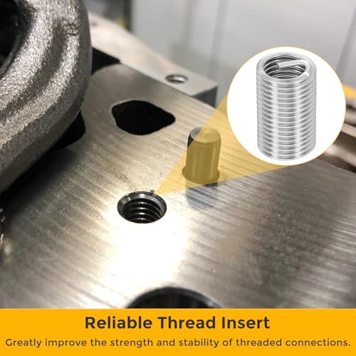 HARFINGTON 20pcs Wire Thread Repair Inserts M14 x 2 x 3D (42mm) Metric 304H Stainless Steel Helical Coiled Wire Screw Threaded Sleeve Sheath for Automotive Repairs - size: M14 x 2 x 3D