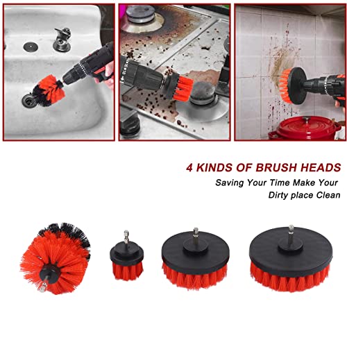 18pcs Car Wash Cleaning Tools Kit, Car Detailing Brush Set with Collapsible Bucket Wash Mitt, Tire Brush for Cleaning Automobile Interior, Exterior, Wheels, Dashboard, Leather, Air Vents