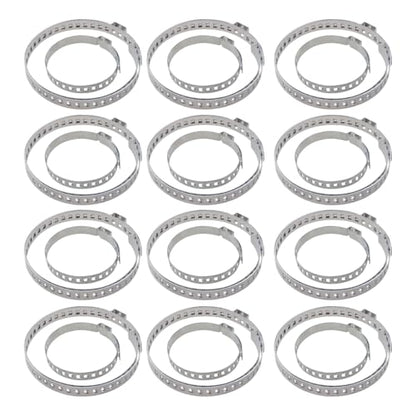24PCS CV Boot Clamp Kit, Adjustable Axle CV Joint Boot Crimp Clamps, Stainless Steel Drive Shaft CV Boot Band Clamps Repair Tool Kit (12PCS Large+12PCS Small)
