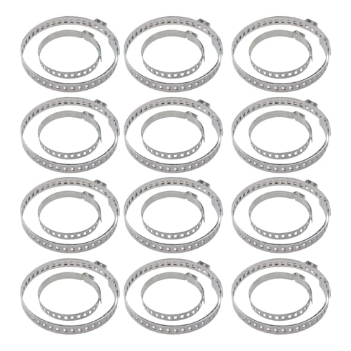 24PCS CV Boot Clamp Kit, Adjustable Axle CV Joint Boot Crimp Clamps, Stainless Steel Drive Shaft CV Boot Band Clamps Repair Tool Kit (12PCS Large+12PCS Small)