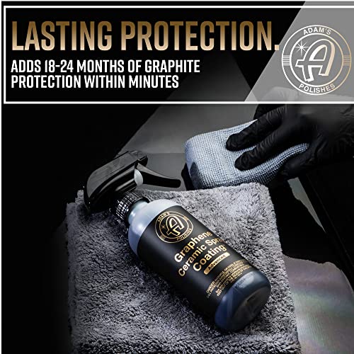 Adam's Advanced Graphene Ceramic Spray Coating Kit - 18+ Months Sprayable Graphene Oxide Ceramic Coating for Cars, Boats, RV's & Motorcycle - Adds Extreme Gloss, Depth, Shine & Protection - style: Advanced Combo Kit