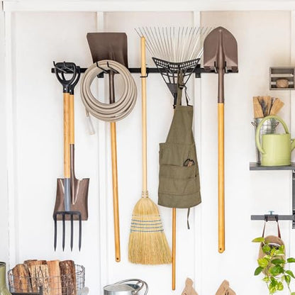 StoreYourBoard Tool Storage Rack – Heavy Duty Garage Tool Organizer Wall Mount for Garden Tools, Rakes, Shovels, Garage Hooks, Steel Gear Hanger Holds 300 lbs - style: Tool Rack