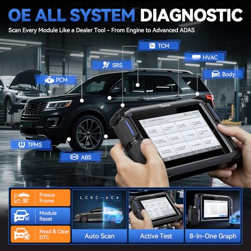 Bidirectional Scan Tool VDIAGTOOL VD70S, 2026 Wireless OBD2 Scanner Diagnostic Tool with 39+ Resets, All System Scanner for Car, FCA Autoauth, CAN FD & DoIP, Online Coding, PMI, 3 Years Update