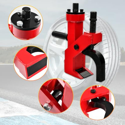 Pneumatic Bead Breaker Heavy Duty Tire Change Tool | Tire scraping machine Effortless Tire Changing for Car Trucks Tractor ATV RV - Red