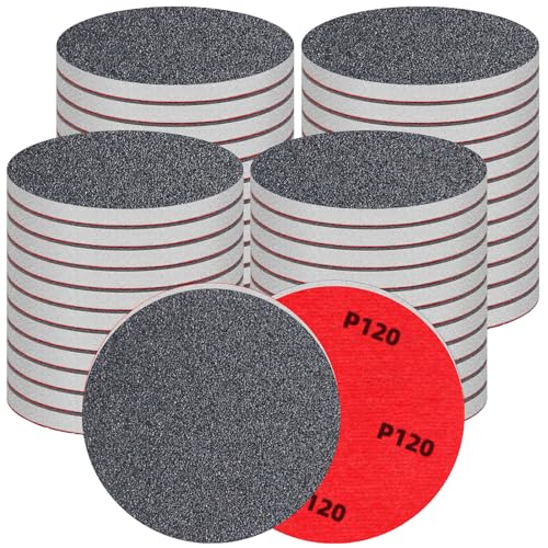 48 Pcs 3 inch Sanding Sponge Disc Set, 120 Grit Hook and Loop Foam Sanding Pads, Washable Reusable Sandpaper Assortment for Wood, Metal, Auto, Wet Dry Finishing - color: 120 Grit, size: 3 Inch