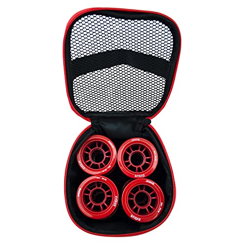 Bundle-4 Items: Bearing Press red, BPM Blue 4 Pack Wheels, Wheel Bag Black/Blue and Black/Green