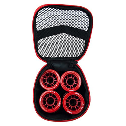 Bundle-4 Items: Bearing Press red, BPM Blue 4 Pack Wheels, Wheel Bag Black/Blue and Black/Green