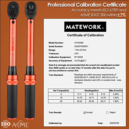 1/4 Inch Drive Click Torque Wrench, 27 PCS Bike Torque Wrench Set Double Scale (1-25Nm/8.9-221.3lb.in), 0.1Nm High Precision with Bit Sockets, 3/8 Adapter, Extension Bar, for Bicycle Maintenance - size: 1/4-inch (27pcs, 1-25 nm/8.9-221.3 lb.in)