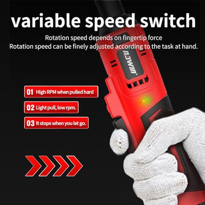 NAWIN 16.8V Electric Ratchet Wrench, 3/8" cordless ratchet with 2 Batteries, 40 Ft-lbs, Ultimate Mechanic Tool Set, Ratchet Wrench, Power Ratchet Tool Kit (16.8V 3/8" Cordless Ratchet)