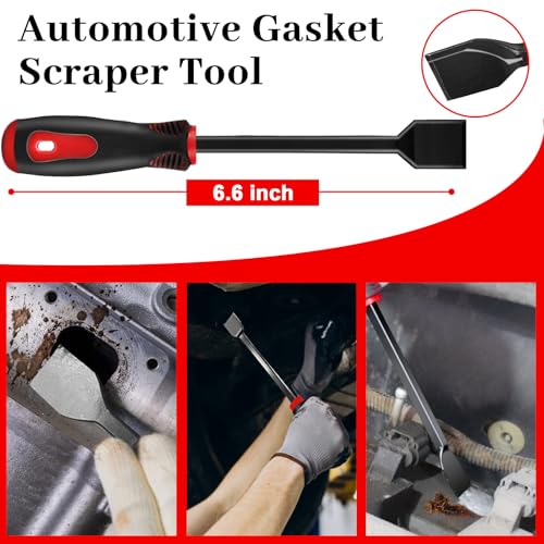 DOAHO 17Pcs Mechanic Hook and Pick Tool Set & Car Trim Removal Kit with Fastener Clip Pliers,Rivet Puller,Magnetic Pickup,Gasket Scraper,Non-Scratch Plastic Pry Tools for Automotive Repair-Red - color: Red-17 Pcs Auto Pick and Hook Set
