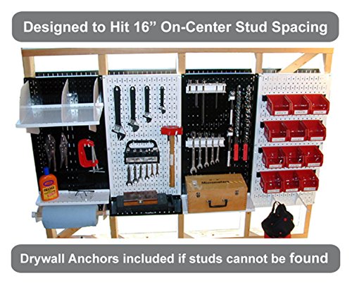 Wall Control 30-P-3232G Gray Metal Pegboard Pack - color: Gray