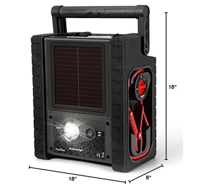 Jump Starter with Air Compressor, ZunDian 2000A Battery Booster for Cars, Trucks & SUVs, Up to 10.0L Gas & 8.0L Diesel, 260PSI Tire Inflator, Emergency Power Pack with AC/DC/USB