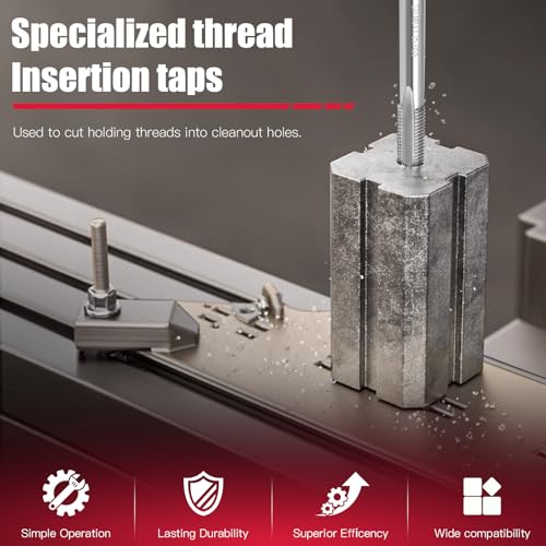 Helicoil Thread Repair Kit 262 Pc Metric & SAE Helicoil Repair Kit Includes M5 M6 M8 M10 M12 1/4" 5/16" 3/8" 7/16" 1/2" Kit with Thread Gauge - size: 10 sizes, style: Metric & SAE Set, 262 pcs