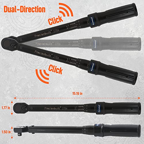 3/8" Drive 200-1000 in-lb Click Tech Torque Wrench - size: 3/8" DR. 200-1000 in-lb