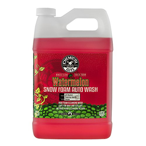 Chemical Guys Car Wash Soap for Foam Cannon or Bucket, Watermelon Snow Foam Car Wash Soap for Trucks, Motorcycles, RVs & More, Super Suds, Watermelon Scent - 128 oz (1 Gallon) | High-foaming pH-balanced suds for cannons, guns or buckets, gentle on wax and