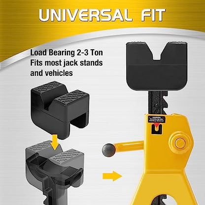 TONDA Floor Jack, Low Profile 2 Ton Hydraulic Aluminum and Jack Pads 2 Pack and Jack Stand Pads 2 Pack