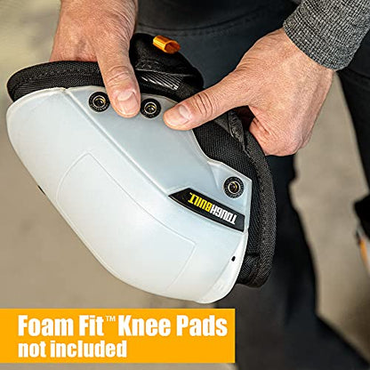 ToughBuilt – Non-Marring SnapShell™ Knee Pad Attachment, Interchangeable Shell for GelFit Knee Pads Smooth Non-Scratch Surface, Impact-Resistant Construction, Durable Jobsite Protection (TB-KPS-03) - size: Thigh Support GelFit Attachment