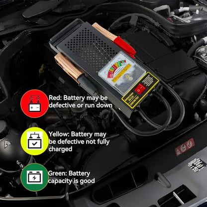 Battery Load Tester, Car Battery Tester and Voltage Tester, Automotive Battery Load Checker 12V 100A / 6V 50A
